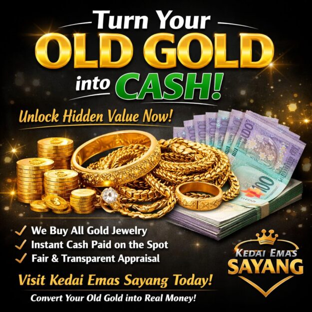 Turn your gold into cash today Beli Emas