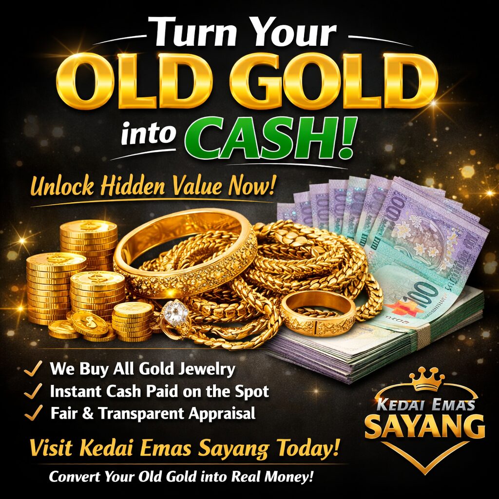 Turn your gold into cash today Beli Emas